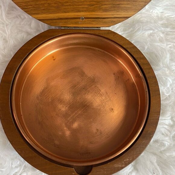 HAWK WOOD Wooden Silent Butler Copper Use As Trinket Box Jewelry Box Decor - Picture 14 of 14